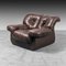Brown Leather Armchair, 1970s 1
