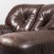 Brown Leather Armchair, 1970s 2