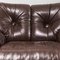 Brown Leather Armchair, 1970s, Image 6