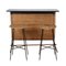 Italienische Mid-Century Bar & Hocker, 3er Set 1