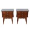 Mid-Century French Marble Top Cabinets, Set of 2, Image 1
