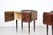 Tables de Chevet en Noyer et Laiton, Italie, 1960s, Set de 2 6