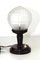 Lámpara de mesa de baquelita y vidrio, años 30, Imagen 1
