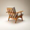 Sedia Cigar in legno di quercia massiccio di Hans J Wegner per Getama, Danimarca, anni '50, Immagine 4