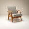 Solid Oak Cigar Chair by Hans J Wegner for Getama, Denmark, 1950s 1