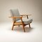 Solid Oak Cigar Chair by Hans J Wegner for Getama, Denmark, 1950s 2