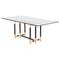 Brass and Glass Dining Table 1