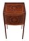 Georgian Mahogany Marquetry Bedside Table or Cupboard with Tray Top, 1800s, Image 3