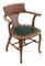 Victorian Oak and Leather Desk Chair, 1880s 2