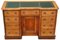 Victorian Inlaid Satin Walnut Twin Pedestal Desk, 1900s 9