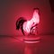 Lampada da notte a forma di gallo in ceramica, Francia, anni '60, Immagine 3