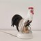 French Country Ceramic Rooster Night Light Lamp, 1960s 1