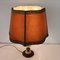 Large French Country Brown Bronze and Marble Table Lamp, 1940s 6