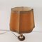 Large French Country Brown Bronze and Marble Table Lamp, 1940s, Image 3
