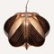 Lámpara colgante Wabi Sabi alemana tejida, años 70, Imagen 1