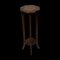 Japanese Hand Carved Floral Side Table or Plant Stand by Liberty of London, 1905s, Image 12