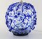 Vintage Blue Glass Round Table Lamp from Holmegaard, Image 2