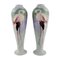 Large Faience Vases with Hand-Painted Flamingos, 1930s, Set of 2, Image 1