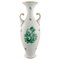 Grand Vase Vintage Vert en Porcelaine Peinte à la Main de Herend, Chine 1