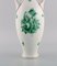 Große grüne chinesische Vintage Vase aus handbemaltem Porzellan von Herend 3