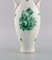 Large Vintage Green Chinese Vase in Hand-Painted Porcelain from Herend 3