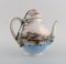 Servicio de té japonés vintage de porcelana pintada a mano. Juego de 10, Imagen 4