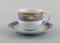 Royal Copenhagen Gray Magnolia Coffee Cups with Saucers in Porcelain, Set of 14, Image 2