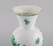 Grüne Vintage Chinesische Vintage Vasen aus handbemaltem Porzellan von Herend, 3er Set 4