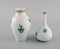 Grüne Vintage Chinesische Vintage Vasen aus handbemaltem Porzellan von Herend, 3er Set 6