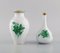 Grüne Vintage Chinesische Vintage Vasen aus handbemaltem Porzellan von Herend, 3er Set 5
