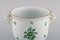 Vintage Green Chinese Wine Cooler in Hand-Painted Porcelain with Goats from Herend 5