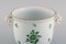 Vintage Green Chinese Wine Cooler in Hand-Painted Porcelain with Goats from Herend, Image 5