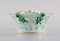 Grüner Chinesischer Blumenstrauß aus handbemaltem Porzellan von Herend, 5er Set 6