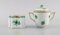 Green Chinese Bouquet in Hand-Painted Porcelain from Herend, Set of 5 3