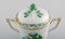 Grüner Chinesischer Blumenstrauß aus handbemaltem Porzellan von Herend, 5er Set 4