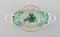 Grüner Chinesischer Blumenstrauß aus handbemaltem Porzellan von Herend, 5er Set 5