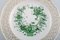 Piatto vintage verde in porcellana dipinta a mano di Herend, Immagine 2