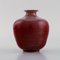 Schwedische Vase aus glasiertem Steingut von Anne-Sophie Runius, 1980er 2