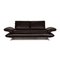 Dark Brown Leather Sofa from Koinor 1