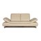 Cream Leather Sofa from Koinor 1