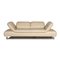 Cream Leather Sofa from Koinor 3