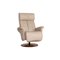 Cream Leather Armchair from Himolla 1