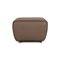 Vintage Beige Leather Stool from Koinor, Image 7