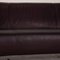 Aubergine HSE 322 Leather Sofa Set from Rolf Benz 3