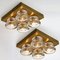 Glass Brass Wall Sconces from Cosack, Germany, 1970s 7