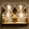 Glass Brass Wall Sconces from Cosack, Germany, 1970s, Image 17