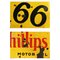Vintage Phillips 66 Werbetafel aus Emaille 2