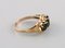 Scandinavian Classic Ring in 14 Carat Gold with Semi-Precious Stones, Image 2