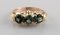 Scandinavian Classic Ring in 14 Carat Gold with Semi-Precious Stones, Image 4