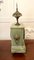 Guarnición de reloj victoriana de ónix verde. Juego de 3, Imagen 17